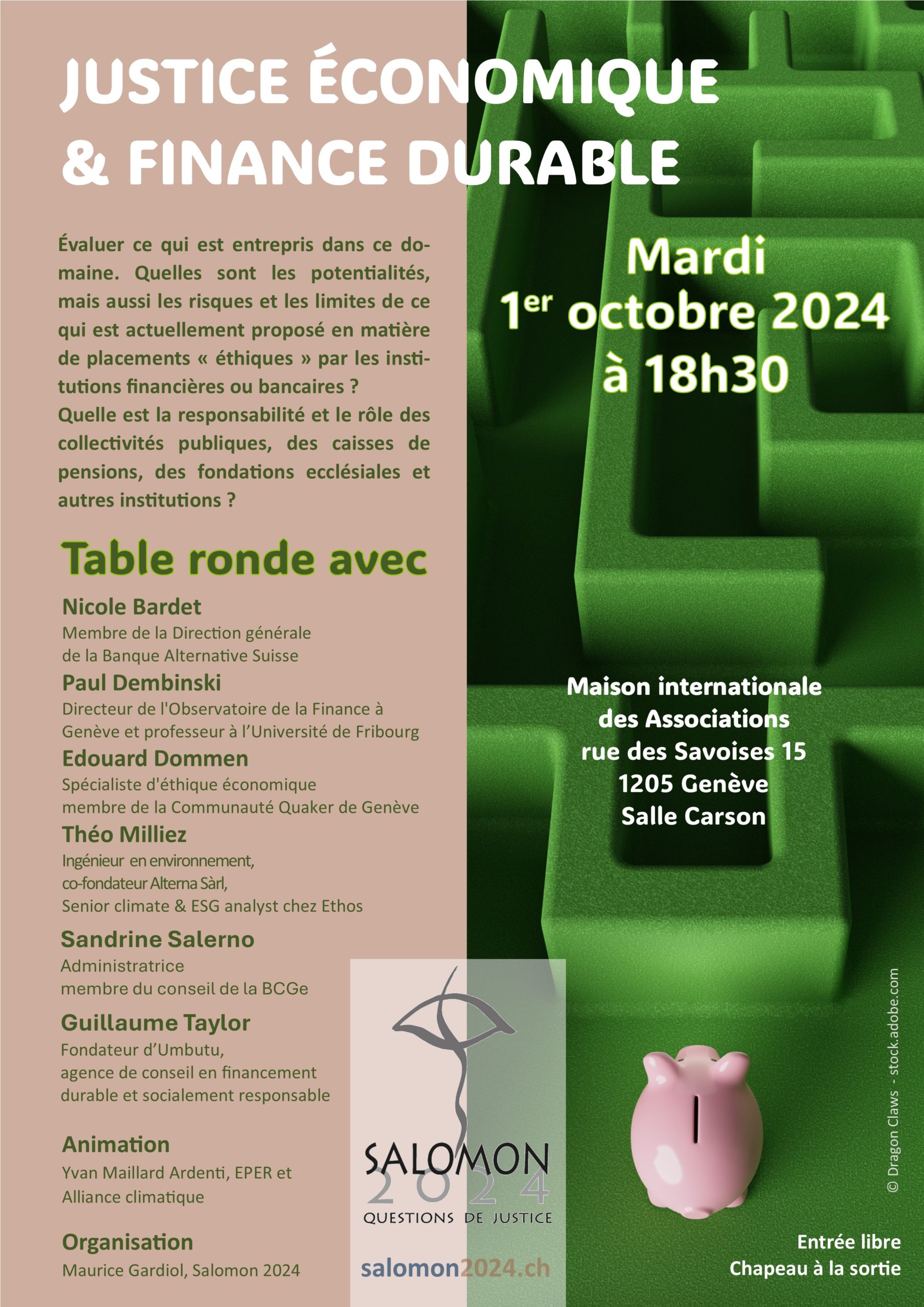 JUSTICE ÉCONOMIQUE & FINANCE DURABLE